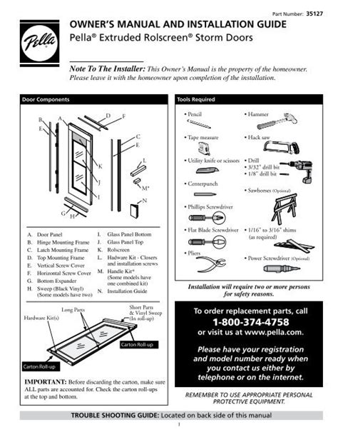 box and on your home in minutes. . Larson tradewinds storm door installation pdf